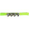 RASTKY Bracciale Jingle Bell da Polso Indossabile Orff, Robusto Tessuto in Fibra, Sviluppa il Ritmo per L'educazione Musicale dei Bambini, Adatto a Varie Esibizioni Musicali (verde chiaro)