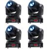 HOLDLAMP Teste Mobili LED Moving Head dmx512 RGBW 30W Luce da Palcoscenico Lampada a Spot Beam 8 Modelli Effetto Luce per DJ, Bar, Halloween, Natale, Matrimonio, Discoteca - 4 PCS