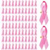 XNHIU Spille a nastro rosa per la sensibilizzazione sul cancro al seno, spilla in raso, spille con nastro morbido, forniture per feste di benessere pubblico per la prevenzione dei farmaci contro l'HIV