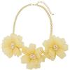 Bocar - NK-10454, Collana da donna con fiore, realizzata a mano, stile pettorina