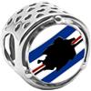 LES FOLIES DI PAOLA GRIECO Charm Sampdoria Stemma Squadra di Calcio Genova Serie A Scudetto in argento 925 - Les Folies per Pandora
