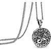 Speroto Collana Zodiaco Costellazione Regalo per Amici Famiglia Oroscopo Astrologia Collana in Acciaio Inossidabile Collana con Ciondolo in Rilievo per Uomo Donna