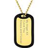 Supcare Collana Personalizzata - 7 Stili Argento/Nero/Oro, Piastrine Militari Medaglietta - Idee Regalo
