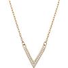 HCMA Collana a forma di V in argento sterling 925 con pavé di zirconi per donna, accessori per gioielli per feste di matrimonio sexy, regalo per fidanzata