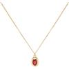 LUUK LIFESTYLE Collane in argento sterling 925, 50cm, con ciondolo pietra onice nero e rosso dal design elegante, gioielli da donna moderni, stile Vintage, nei colori argento e oro