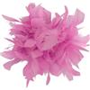 IMINI Elegante spilla a forma di fiore con piume, grande spilla da bavero da 20 cm, per donne e uomini, per feste di nozze, bouquet in tessuto, scialle floreale, accessori per abiti, accessori per vestiti