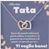 Bramart Collana Donna Baby Sitter Idea regalo per lei Finitura in Argento, Oro Gioiello Compleanno Regalo speciale Tata - Cofanetto con DEDICA incluso