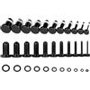 Vankula Kit di dilatazione lobo 1-25 mm 0,5 mm Lobi Dilatare ear stretching set singolo flare plug tunnel orecchio in acciaio inox piercing estensione gioielli per donne uomini