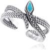 CELESTIA Donna Anello con Serpente Nodo delle Strega Streghe Pentacolo Stella Luna Anello Leone Regolabile Argento Sterling Gioielli Regali Donne Compleanno