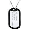 Supcare Collana Personalizzata - 7 Stili Argento/Nero/Oro, Piastrine Militari Medaglietta - Idee Regalo