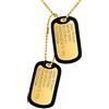 Custom4U Piastrine Militari Personalizzate in Acciaio Targhetta Militare Argento Collana Militare Uomo Personalizzabile Targhetta con nome inciso da Padre Figlio Marito