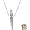 Generico Collana Scoop, Collana con ciondolo mini cucchiaio in metallo staccabile, Scoop per gioielli funzionale indossabile, Utilità portatile e leggera per l'uso quotidiano