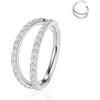 HENYQANN Piercing Anello Piercing Setto Piercing Conch Piercing Anello Naso Piercing Daith Piercing Helix Cartilagine Orecchino Piercing Ombelico Trago Oro Argento 16/18G 8/10mm