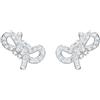 Swarovski Lifelong Bow Orecchini - Fiocco - Bianco - Placcato rodio