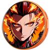 Cyuluoy Spilla elettronica anime con touchscreen HD, distintivo indossabile | Smart Digital Sweater Pin con Foto & GIF Trasferimento per Zaini e Convenzioni Foto LOGO Nome Pin Tag