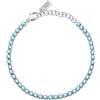 LA PETITE STORY Bracciale Donna in Acciaio, Cristalli, Collezione TENNIS, Idee Regalo Donna