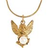 Zayka Jewelry Collana girocollo donna con ciondolo placcata oro 18K in acciaio inossidabile