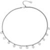 Beloved ❤️ Collana girocollo Pure Steel donna in acciaio inossidabile - Catena groumette - Charms pendenti a tema - Chiusura regolabile con moschettone