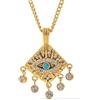Zayka Jewelry Collana girocollo donna con ciondolo placcata oro 18K in acciaio inossidabile