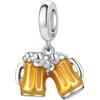 LAYCHEN Birra Caffè Perline Ciondolo Gourmet E Vita Charm Adatto Bracciali Originali Donne Regalo Creazione Di Gioielli Pregiati