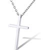 Supcare Collana Croce Uomo Donna, 8 Stili Croce Collana Uomo Acciaio Argento 925, Argento/Nero/Oro Ciondoli per Collane Uomo Croce, Amuleto Collana con Croce Uomo Ciondolo Cristo Religioso Cristiano