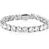 OYOGAA Braccialetto tennis placcato oro 14 K con zirconi cubici 5A+ da 10 mm, bracciale tennis con fibbia a molla per uomini e donne