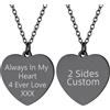 Supcare Collana Personalizzata - 7 Stili Argento/Nero/Oro, Piastrine Militari Medaglietta - Idee Regalo