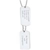 Custom4U Piastrine Militari Personalizzate in Acciaio Targhetta Militare Argento Collana Militare Uomo Personalizzabile Targhetta con nome inciso da Padre Figlio Marito