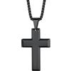 Supcare Collana Croce Uomo Donna - 4 Stili Crocifisso in Acciaio Inossidabile, Argento/Nera/Oro Tridimensionale - Ciondolo Cristiano 55+5 cm - Gioielli