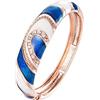 Ujoy Incisione Acciaio Cuore Rose', Regalo Donna,Bracciale Donna, Sparkle Zircone Bracciale Donna Bracciali, Gioielli Donna Regali Per Lei Mamma Ragazza, Gioielli Bracciale Donna