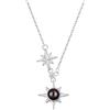 KWCLTH Collana di foto personalizzata con foto all'interno, 100 lingue foto ti amo collana Pendant, collana di foto con stella personalizzata, collana di proiezione foto ragazza, regalo alla moglie