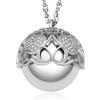 Dada Gioielli - Collana Chiama Angeli, Melodia per Mamma in Gravidanza | Fortuna, Amore Madre e Figlio, Cuore Zirconato Catena Acciaio Regolabile 90+10 cm