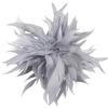 IMINI Grande spilla a forma di fiore con piuma, spilla oversize floreale per donne e uomini, 20 cm, elegante accessorio per abito da banchetto per matrimoni, feste, banchetti e abiti, gioielli alla moda