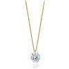 Lucoro Diamonds Lab Grown Gioielli Flying Diamond Collana in oro giallo 14 carati, VVSI 0,50 ct
