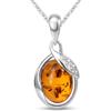 Holiday Gift Shops HolidayGiftShops Ciondolo Ambra in Argento Sterling e Baltico Dawn