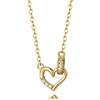 LAYCHEN Collana In Argento Sterling 925 Con Ciondolo A Forma Di Cuore Romantico Con Zirconi Cubici, Regalo Di Compleanno Per Donne E Figlie, Gioielleria Raffinata