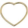 KIDULT - Bracciale Donna - Bracciale rigido a cuore in acciaio dorato - 831050