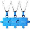 Custom4U Puzzle Jigsaw Collana Set Personalizzato BFF Amici Famiglie Collana Mamma Collana Creativa 2/3/4/5/6/7/8 Pezzi Pendente Quadrato Nome Incisione Collana Accaio Inox Impermeabile