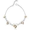 PLANETYS - Bracciale Cuore Argento Sterling 925 Occhio di Santa Lucia Shiva