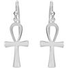 LeCalla Gioielli in argento sterling Orecchini a goccia a forma di croce per donna ragazza