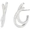 MABINA GIOIELLI - Orecchini in argento e zirconi - 563936
