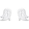 IMINI Piccoli orecchini a perno fantasma in argento Sterling S925 per bambine e donne, minimalista, con cartilagine, orecchini ipoallergenici, graziosi gioielli per Natale, Halloween, BFF