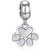 Fantasticharm Charm in argento Sterling 925 per bracciale in stile Pandora, modello zampina di cane "My Sweet Pet Paw"