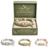 Generico Bracciale Bluebird Blessings con confezione regalo, braccialetto di benedizione della farfalla colibrì, braccialetto ispiratore con ciondolo a forma di uccello per donne e uomini