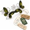 SilverAmber Jewellery UK - Orecchini a farfalla in argento 925 e ambra baltica naturale - 8494
