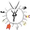 BOMJJOR MJ Jackson - Collana con bracciale per fan di MJ Michael, da uomo e bambino, collezione commemorativa