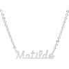 Magic In The Moonlight Collana NOME donna in acciaio 316L | ciondolo con nome personalizzato | fatte a mano, Made in Italy, ACCIAIO | MATILDE