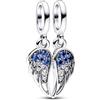 Rimgoris 925 Bracciali In Argento Sterling Famiglia Mamma Rose Glod Blocco Sempre Insieme Due Impronte Di Bambino Apribile Madre E Figlia Zaffiro Ali D'Angelo Abito Da Sposa Bacio