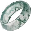 Generic Anello In Agata Muschio Naturale Gioielli Dito In Gemme | Anelli naturali eleganti per donne uomini adulti mogli fidanzate San Valentino serate romantiche eventi