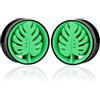 Vankula Dilatatori Lobo Double Flared tunnel dilatatore orecchie Monstera in Acciaio inossidabile lobi piercing espansori Gioielli Uomo Donna 10mm a 19mm